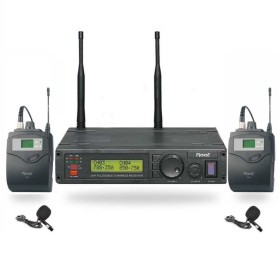 Roof R-1200YY UHF Kablosuz Çift Yaka Mikrofonu